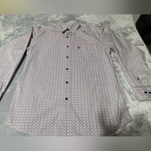 Ariat Men's Geometric Pattern Button Down Shirt